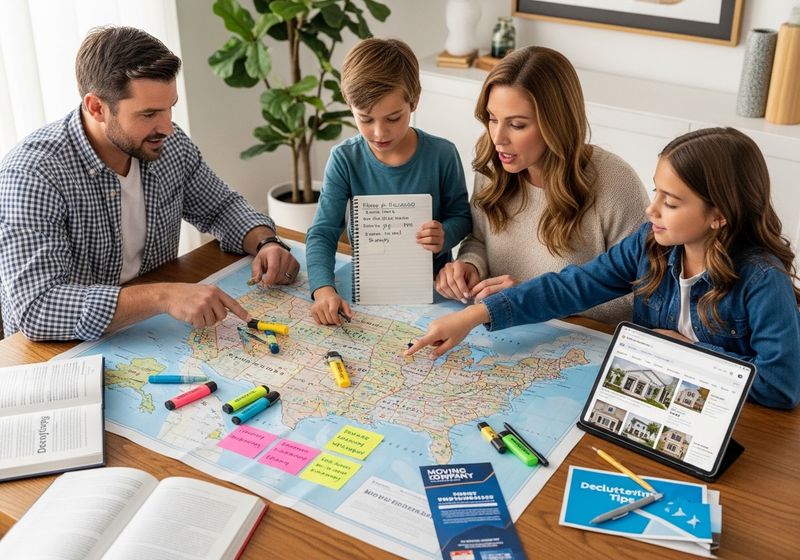 A family planning their move.