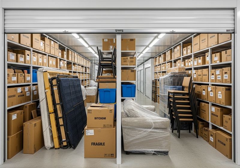 Things in a storage unit.