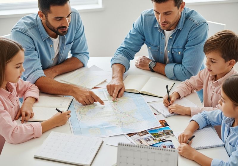 A family planning a move.