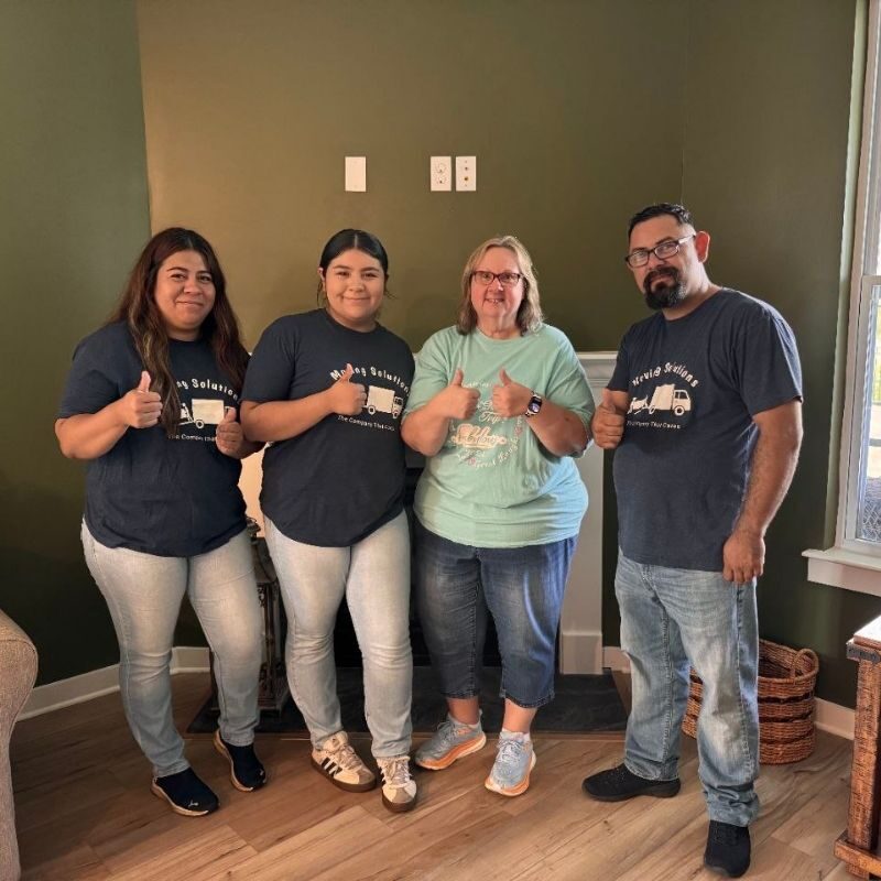 Moving Solutions with happy customer