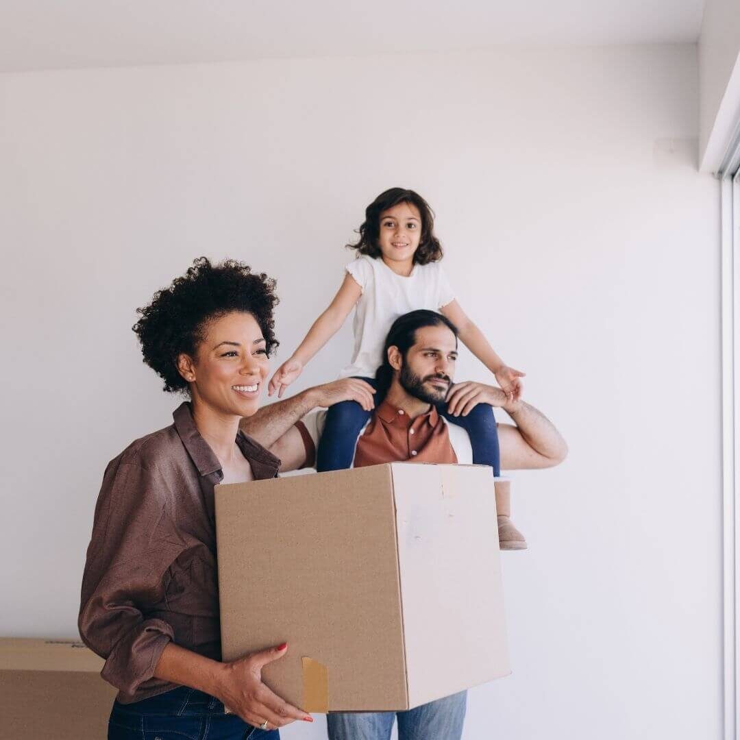 family excited about moving