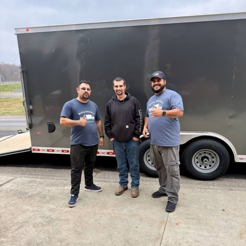 Moving Solutions with a happy customer